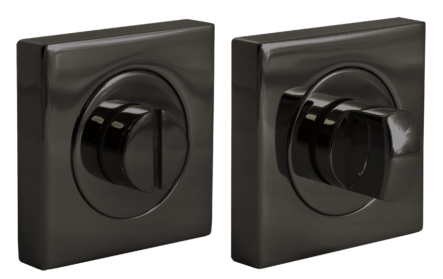 LUX-WC-S2 NIN, завертка сантехническая на квадратной розетке, цвет - черный никель фото купить Москва