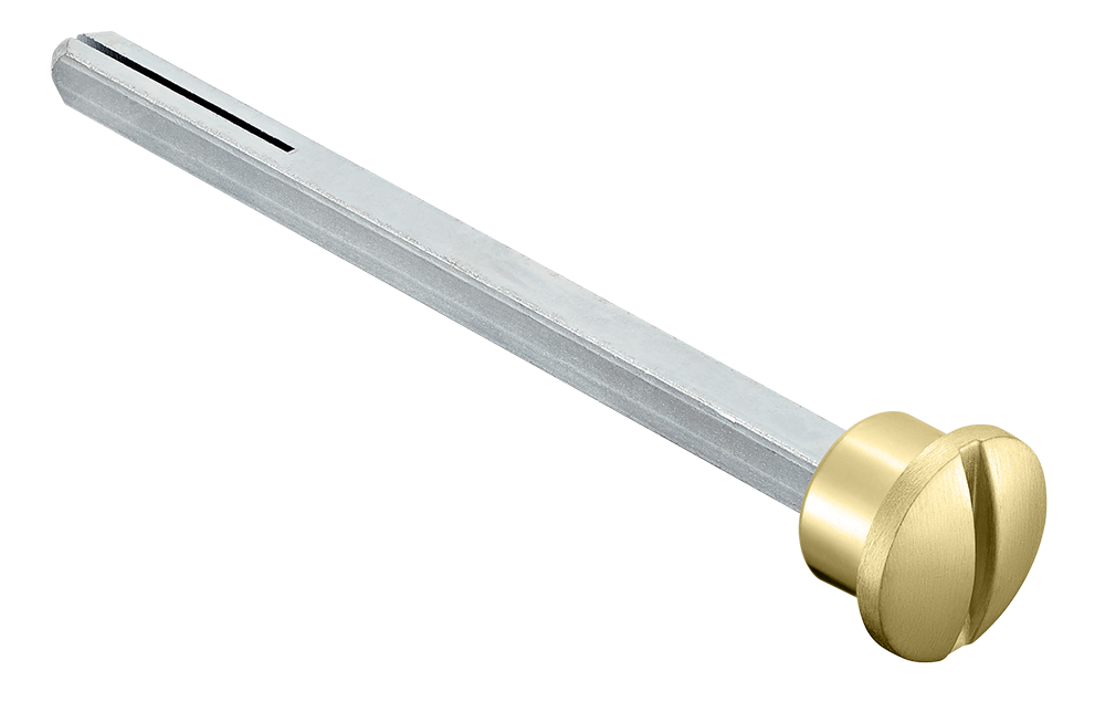 Четырехгранник LUX-SPINDLE-WC 110 OSA 110мм с кнопкой, цвет матовое золото фото купить Москва