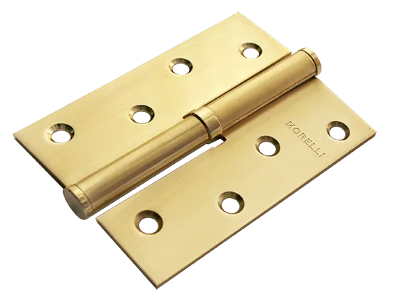 Петля карточная разъемная MSND 100X70X2.5 SG L с подшипником стальная левая, врезная, цвет матовое золото фото купить Москва