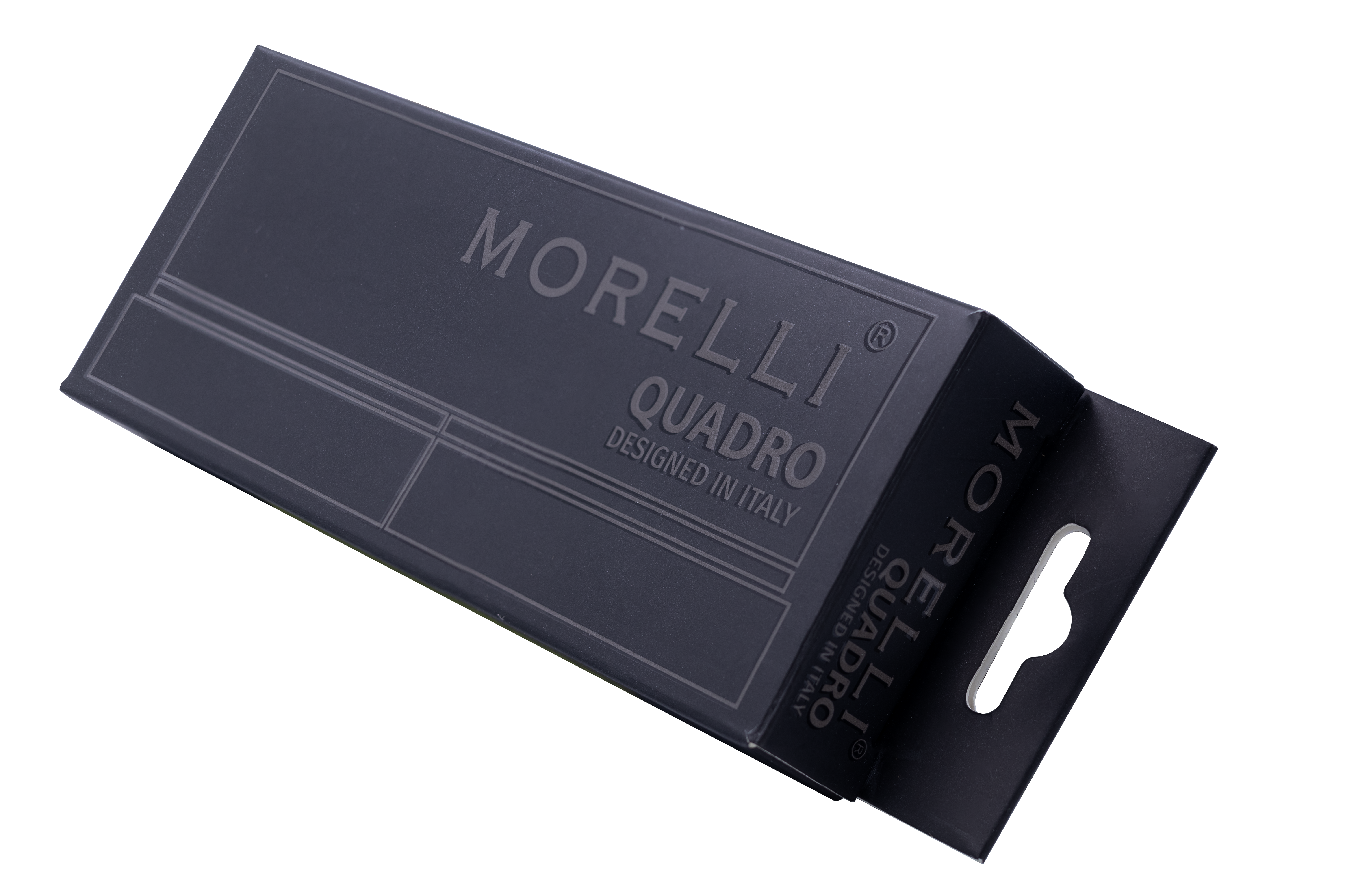 Петля QUADRO-1 BL без врезки на квадратной оси, цвет черный фото morelli Москва