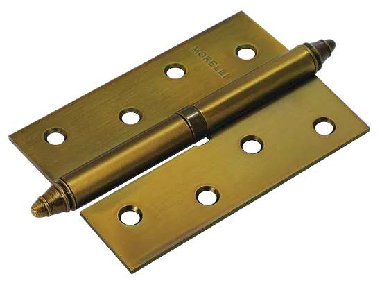 Петля карточная разъемная MS 100X70X2.5 R COF стальная правая, врезная, цвет кофе фото купить Москва