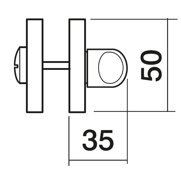 LUX-WC-R3 OBR, завертка сантехническая, цвет - кофе фото купить в Москве