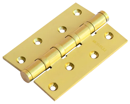 Петля универсальная карточная латунная MBU 100X70X3-4BB SG , врезная, цвет матовое золото фото купить Москва