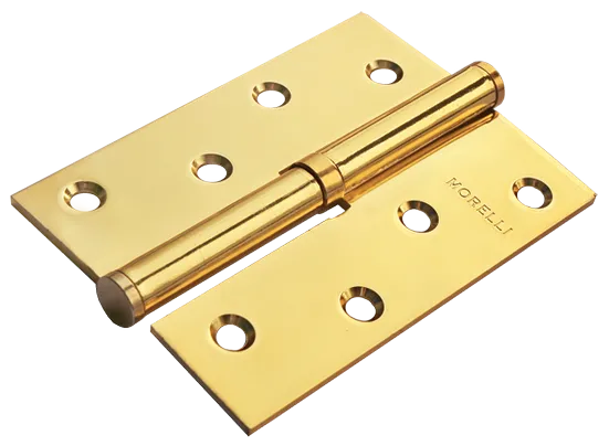 Петля карточная разъемная MSD 100X70X2.5 PG L стальная левая, врезная, цвет золото фото купить Москва