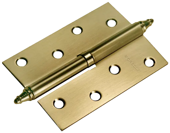 Петля разъемная карточная MS 100X70X2.5 L AB  стальная левая, врезная, цвет античная бронза, сталь фото купить Москва