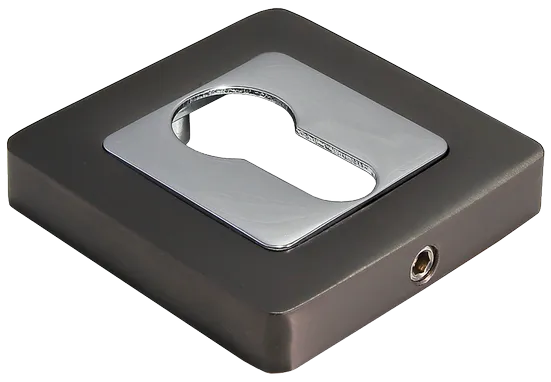 Накладка MH-KH-S55 GR/PC на ключевой цилиндр, цвет графит/хром фото купить Москва